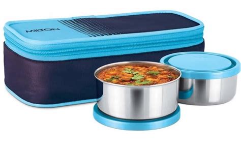 milton steel lunch box 2 containers|milton 300ml lunch box.